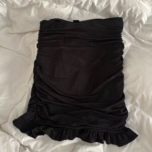 Black Ruffle Skirt - Mini